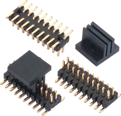 China PCB BOARD 1.0mm 1.27 MM 2.0mm 2.54mm 3.96mm 5.08mm Pin Dual Row SMT SMD Male Pin Header Connector for sale