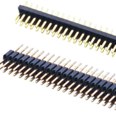 China 1.0mm Header 1.0mm Pitch Straight Male Row Double Pin Pin Header Connectors Double Row Pin Header Connectors for sale