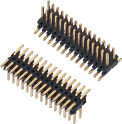 China Good quality double row pin header pcb board connector smt1.0mmpitch H1.0mm H1.5mm H2.0 for sale