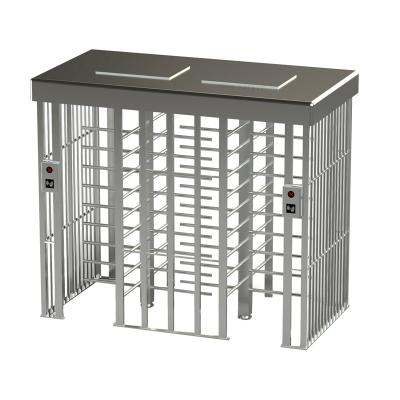 China Hot sales 304 stainless steel full heignt rfid two way turnstile gate with barcode reader for sale