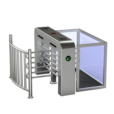 China Hot Sales 304 Stainless Steel Security Pedestrian Barrier Gate Half Entrance Height for sale