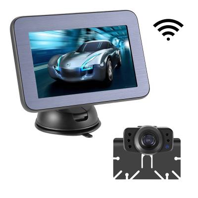 China All Car 5 Inch LCD Screen Monitor Universal Wireless Reversing Camera Digital Car Monitor Backup Kit for sale