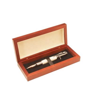 China New Design Handmade Luxury Cherry Wooden Pen Packaging Box for sale