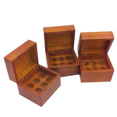 China Handmade Hot Sale New Design Luxury Essential Oil Bottle Gift Packaging Wooden Box for sale