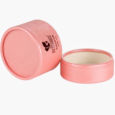 China Rose Color Handmade New Design Cardboard Paper Tube Cosmetic Box for sale