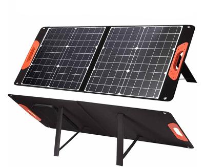 China Solar Power System Solar Panels 100W 20V Monocrystalline Foldable Solar Pile For Power Station Battery Mobile Phone Charger for sale