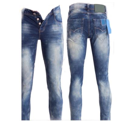 China New Design Mens And Boys Denim Rock Star Urban Revival Label Breathable Leather Jeans Pants for sale