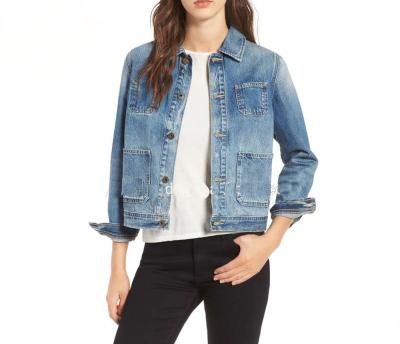 China 2020 Fall New Fashion Ladies Retro Breathable Casual Denim Shirt Jacket for sale