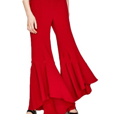 China Professional Design Customer Sketch Anti-pilling Tailored Women's Fashion Pants for sale