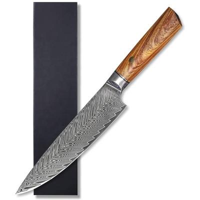 China Popular Gift Box Customized Damascus Chef Knife vg10 Damascus Knife Wholesale for sale