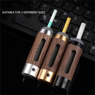 China New Design Wholesale SMOKELESS SMOKELESS Refillable Metal Cigarette Ashtray Purifier Car Smokeless Ashtray With Refillable Lighter for sale