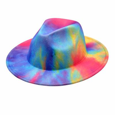 China Comfortable Wide Brim Panama Hat Fashion Link Soft Dye Fedora Hats For Men New And Women for sale