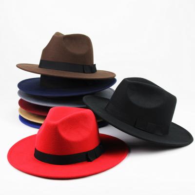 China 2021 Wholesale Cheap Custom Made Wide Brim Women Comfortable Fedora Hats For Adult for sale