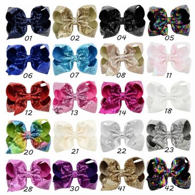 China Cartoon Optional Glitter Hairpin Fashion 20 Colors Sequin Teen Girl Hair Accessories for sale