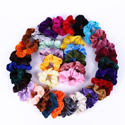 China Fashion New Style Wholesale Velvet Elastic Hair Band Large Scrunchies Novelty Hair Accessories For Women for sale