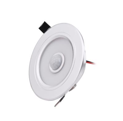 China Aluminum Alloy PIR Motion Sensor Recessed Round LED Downlight for Indoor for sale