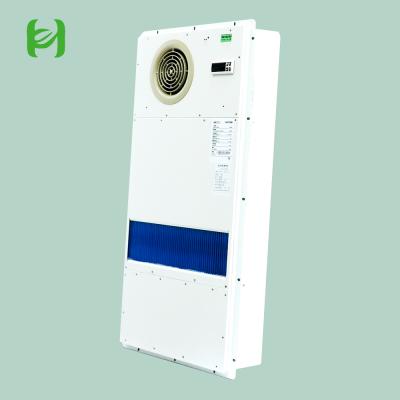 China IP55 RS485 80W Outdoor Machinery Repair Shops Panel Telecom Cabinet Air to Air Heat Exchanger for sale