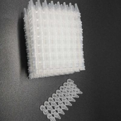 China 0.1mL PCR de 8-strook Buizen ontruimen de Lage Verbruiksgoederen van het Pijp Medische Laboratorium Geen Dekking Te koop