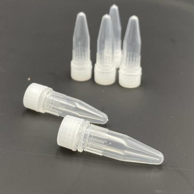 China Centrifugaalbuis 1,5 ml-Steekproef Vial With Screw Cap Sterile Te koop