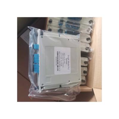 China PVC fttx solutions iptv fiber optic equipment socket card inserting card splice1x2 1x4 1x8 1x16 1x32 1x64 cassete type PLC splitter for sale