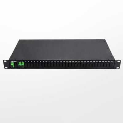 China Telecommunication 1x2 Rack Mount PLC SC/APC 19 Inch Passive Fiber Optic Splitter 1x2 1x4 1x8 1x16 1x64 1x128 for sale