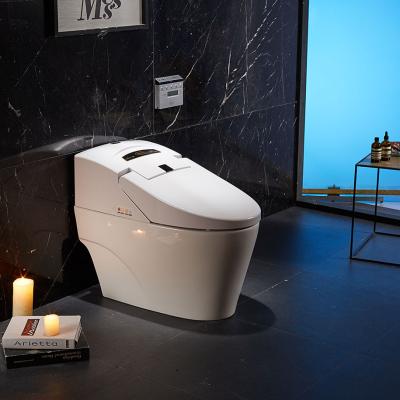 China Auto Operation Soft-end Cheap Automatic Flush Bidet Muslim WC Smart Toilet ZJS-08J for sale