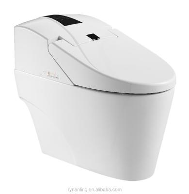 China Automatic Operation Oval Double-flow Smart Toilet ZJS-05 for sale