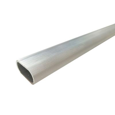 China Oval Aluminum Tube OEM Custom Anodized Aluminum Extrusion Oval Tube Profile for sale