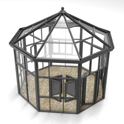 China House Solarium Customized Glass Solarium Polygon Garden Aluminum Profile for sale