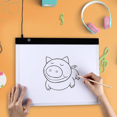 China Tracing Drawing Tracing Elice A3 Size Tracing Diagram Writing Tablet LED Drawing Board Light Tattoo Sketch Pad Drawing Board Adjustable Dimming Led Tracing Pad for sale