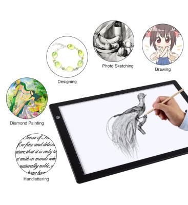 China Cheapest LED Graphics Tablet Write On Light Box Tracing Board Paint Pad 349*248*7mm 349*248*7mm for sale