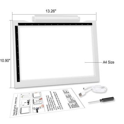 China Light Pad A4 Battery Operated Led Drawing Rectangle for sale