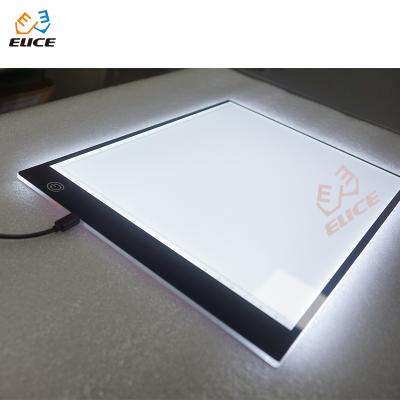 China Plastic Portable Light Box Hit New Products Slim Led Copy Holder Acrylic Panel A4-3 Kids Drawing for sale