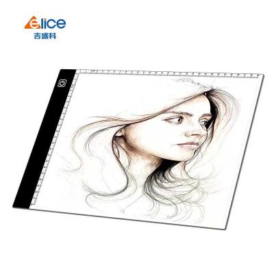 China USB Professional Size Acrylic Portable Led Pad A4 USB JSK A4 Drawing Discovery Light Box for sale