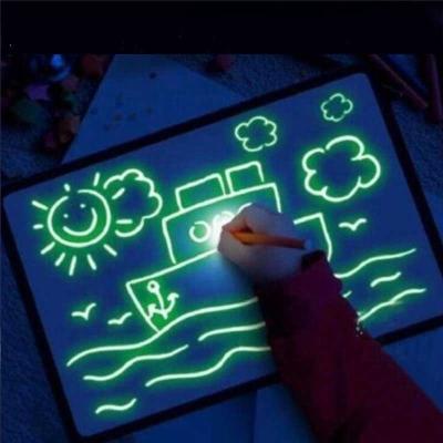 China High Quality Glow-in-the-Dark Doodle Board Drawing Board Luminescent Fluorescent Painting Developing Educational Toys Gifts for sale