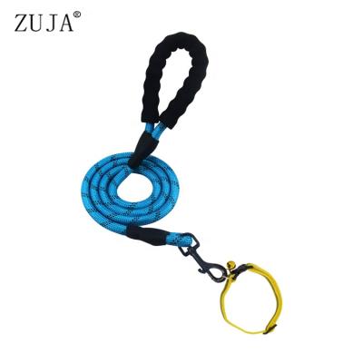 China ZUJA Factory Designers Dog Collar and Padded Reflective Leashes Set Collar Pet Collars Leashes for sale