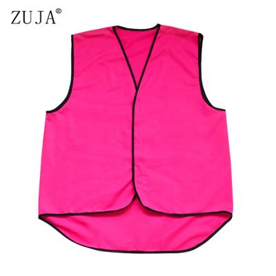 China ZUJA Logo Safety Vest Disposable Safety Vest Customized Pink Dollar Store for sale