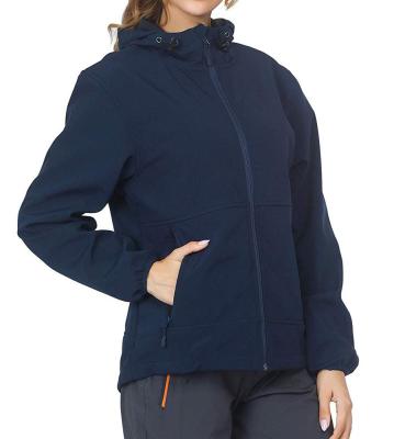 China ZUJA Factory Black Series Women Softshell Breathable Safety Winter Jacket for sale