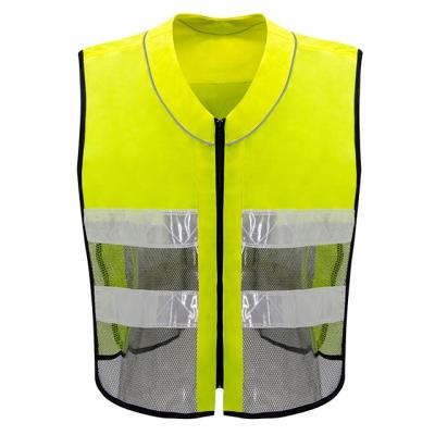 China Hi Force Motorcycle Safety Reflective Yellow Vest High Visibility Vest With Logo for sale