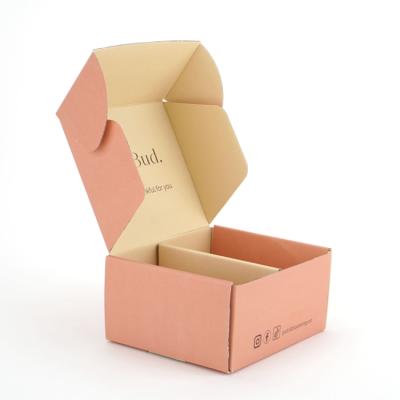 China Corrugated Cardboard Ad Box Recyclable Custom Skin Care Die Cut Packaging Cosmetic Box With Insert for sale