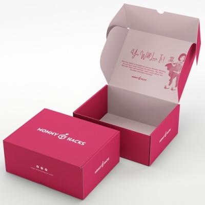 China Recyclable Logo Shipping Mailer Box Pink Custom Cosmetic Set Cardboard Boxes Skincare Corrugated Shipping Packaging Boxes for sale