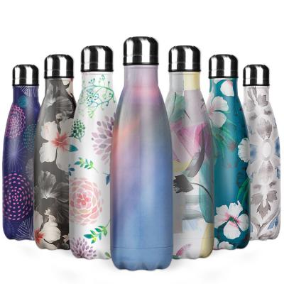 China Everich Marble Pattern Stainless Steel Cola Water Bottle Sustainable Insulated Drinking Bottle Bpa Free for sale