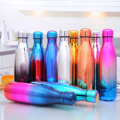 China Stocked Stainless Steel Flask Double Walled Insulated Cola Shaped Water Bottle Sports Drinking for sale