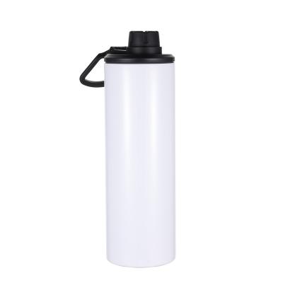 China Ready To Ship Sublimation Blank Customized Stainless Steel Vacuum Flask Double Wall Insulated Mug Tumbler With Flip Lid for sale