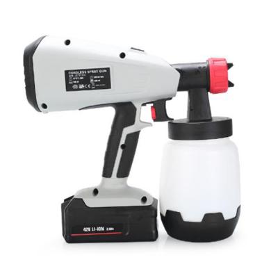 China Can Work Long Outdoors Large Volume Hvlp Mini Hand Held Electric Cordless Professional Portable Dismountable Paint Spray Gun Paint Machine for sale