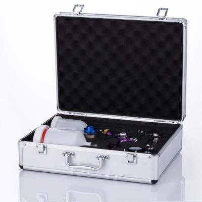 China Paint Spray Gun Two Jet Paint Gun Box Car Airless Pneumatic Tool Paint Alloy Exquisite Suitcase For Gift for sale