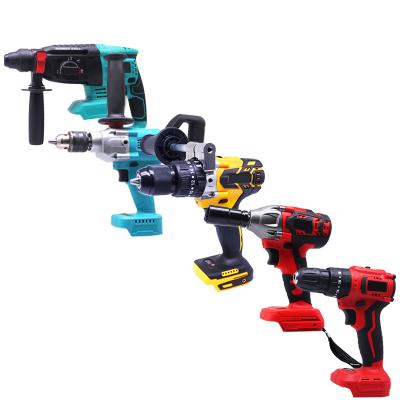 China High Quality Rubber+Metal Electric Drill Combination Suit Brushless Motor Tools for sale