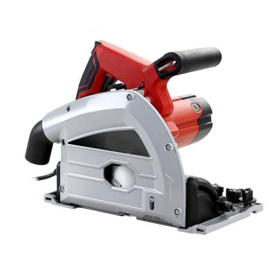 China Wood Saw Powerful 2021 1400W Plung Track Saw Professional Electric Plunge Saw Guide Rail Cut Circular Saw for sale