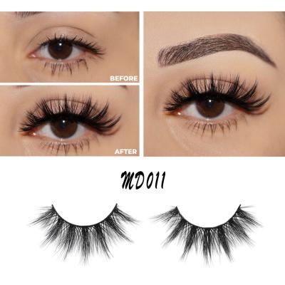 China Vegan 3D Faux Mink Lashes Fake Eye Lashes Professional Salon Natural Look Lashes for sale