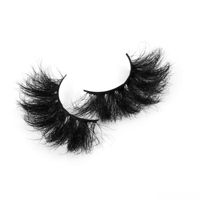 China Hot Selling 25Mm Comfortable 3D Mink Eyelashes Real Mink Lashes With Custom Box for sale